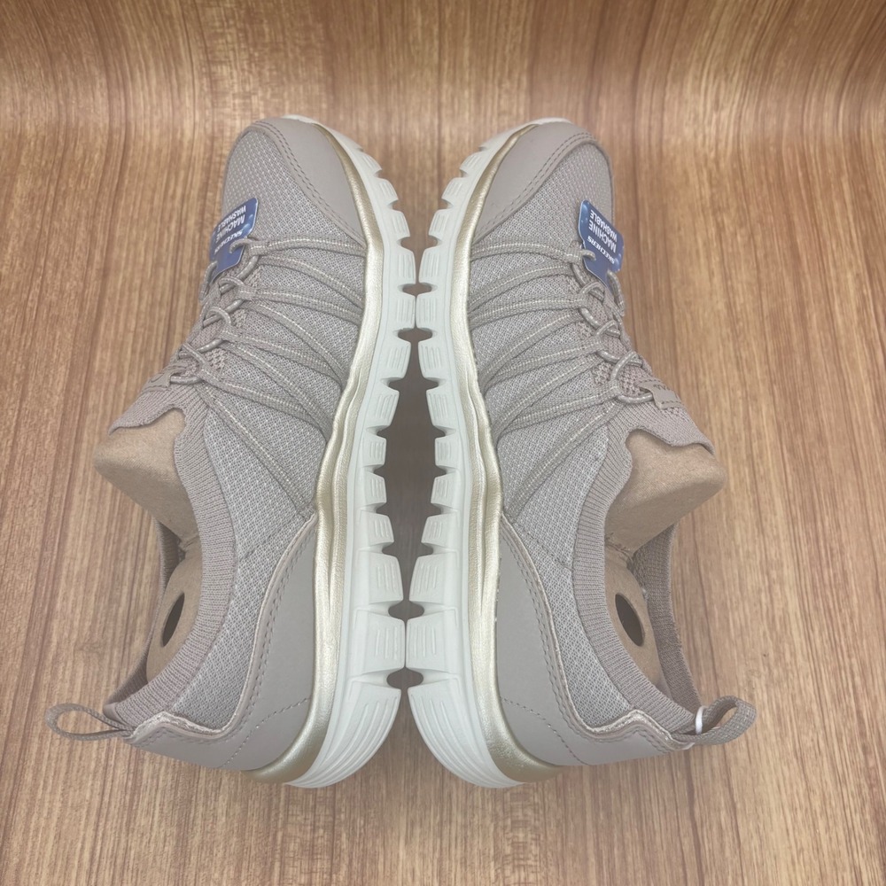 New Skechers Graceful Purecrush Womens 6.5 Taupe Gold 100888 TPGD Sneakers - Picture 5 of 10